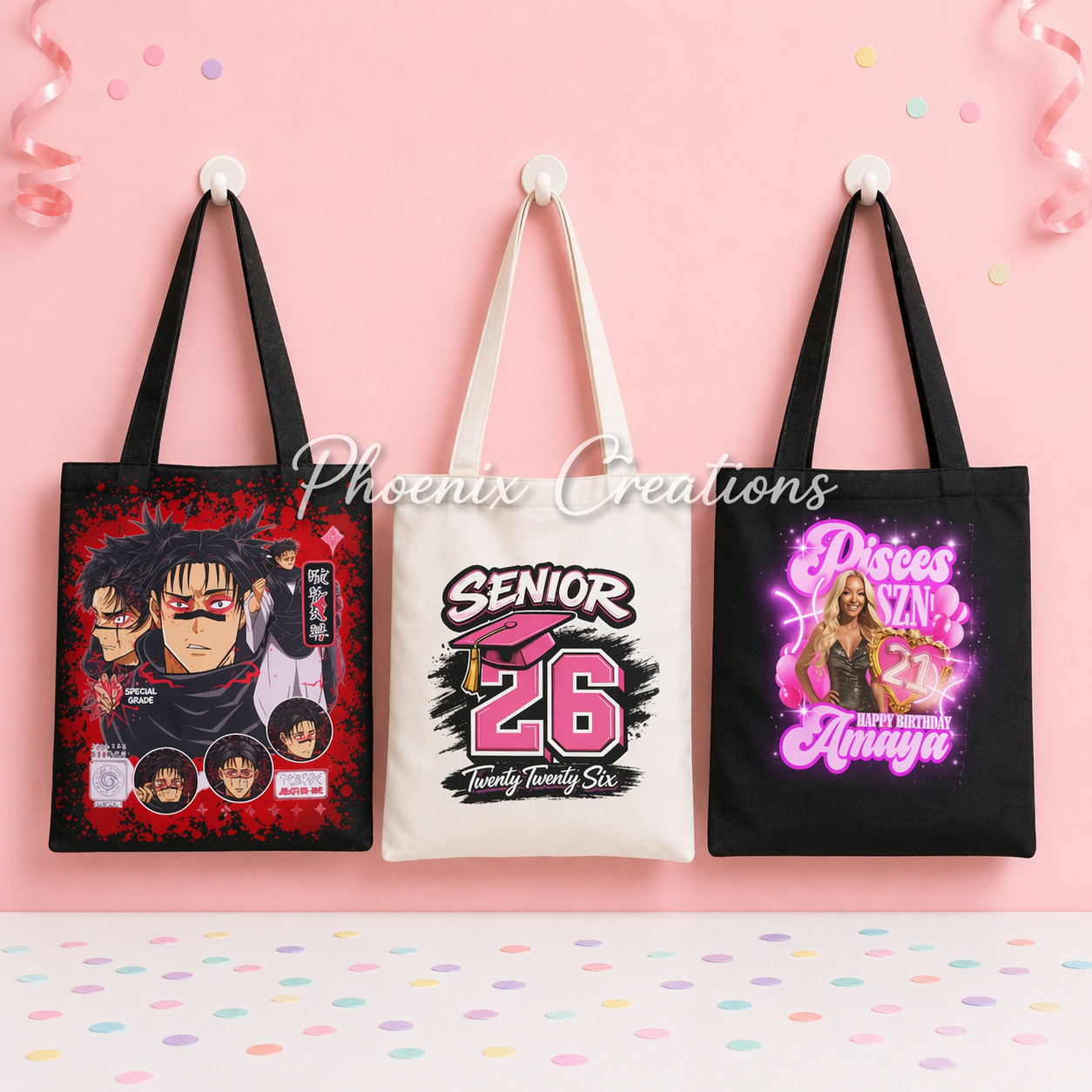Personalised Tote Bags (Any Design)