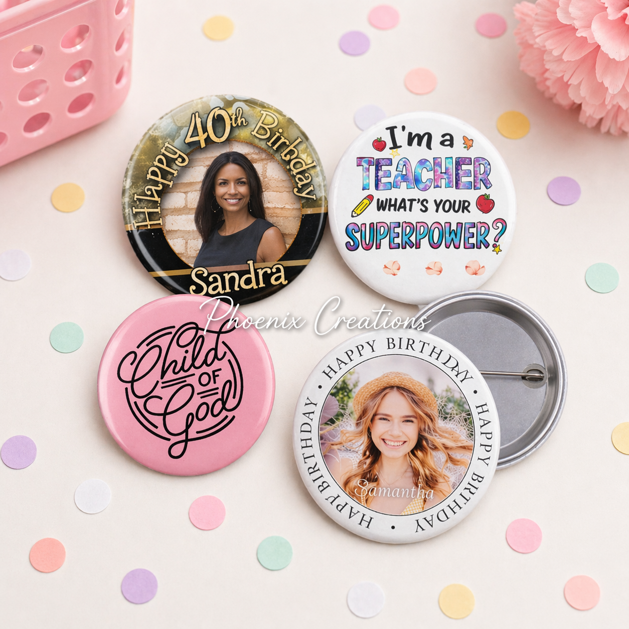 Personalised Button Badges (Any Theme)