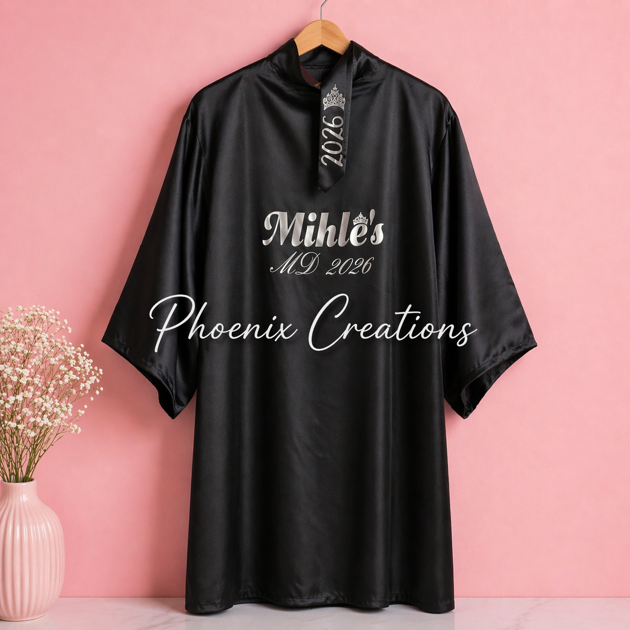 Personalised Satin Robe (Any Occasion)