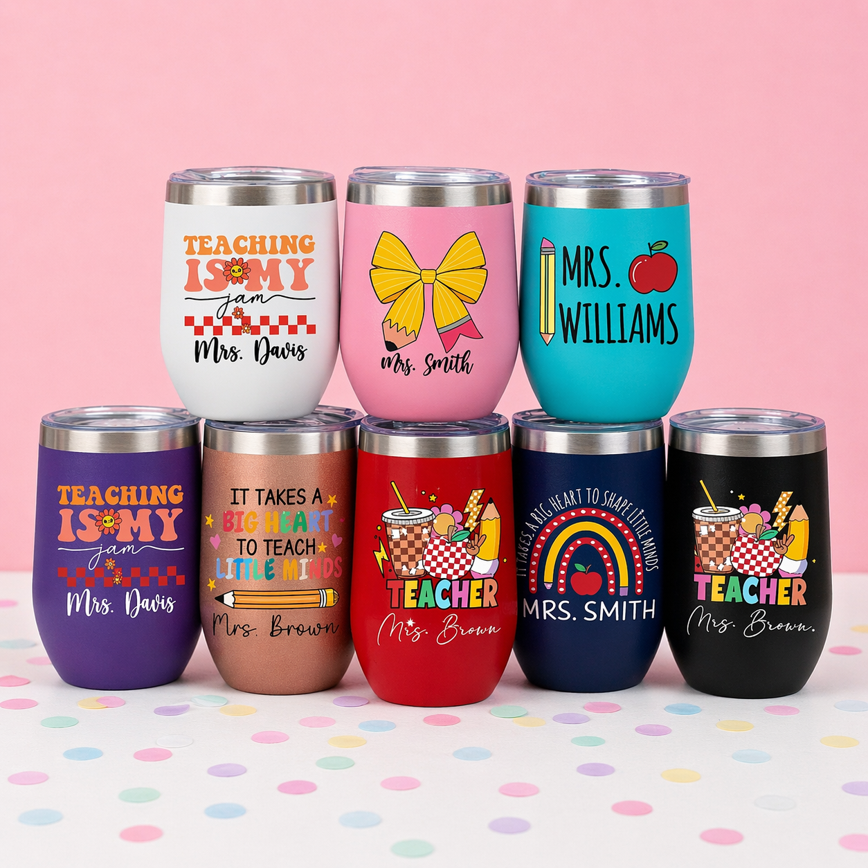Custom Insulated Teacher Tumblers