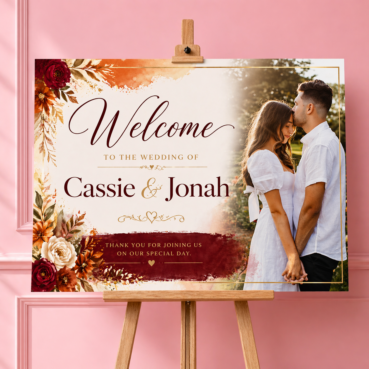 Personalised Welcome Board (A2 / A1 Event Sign)