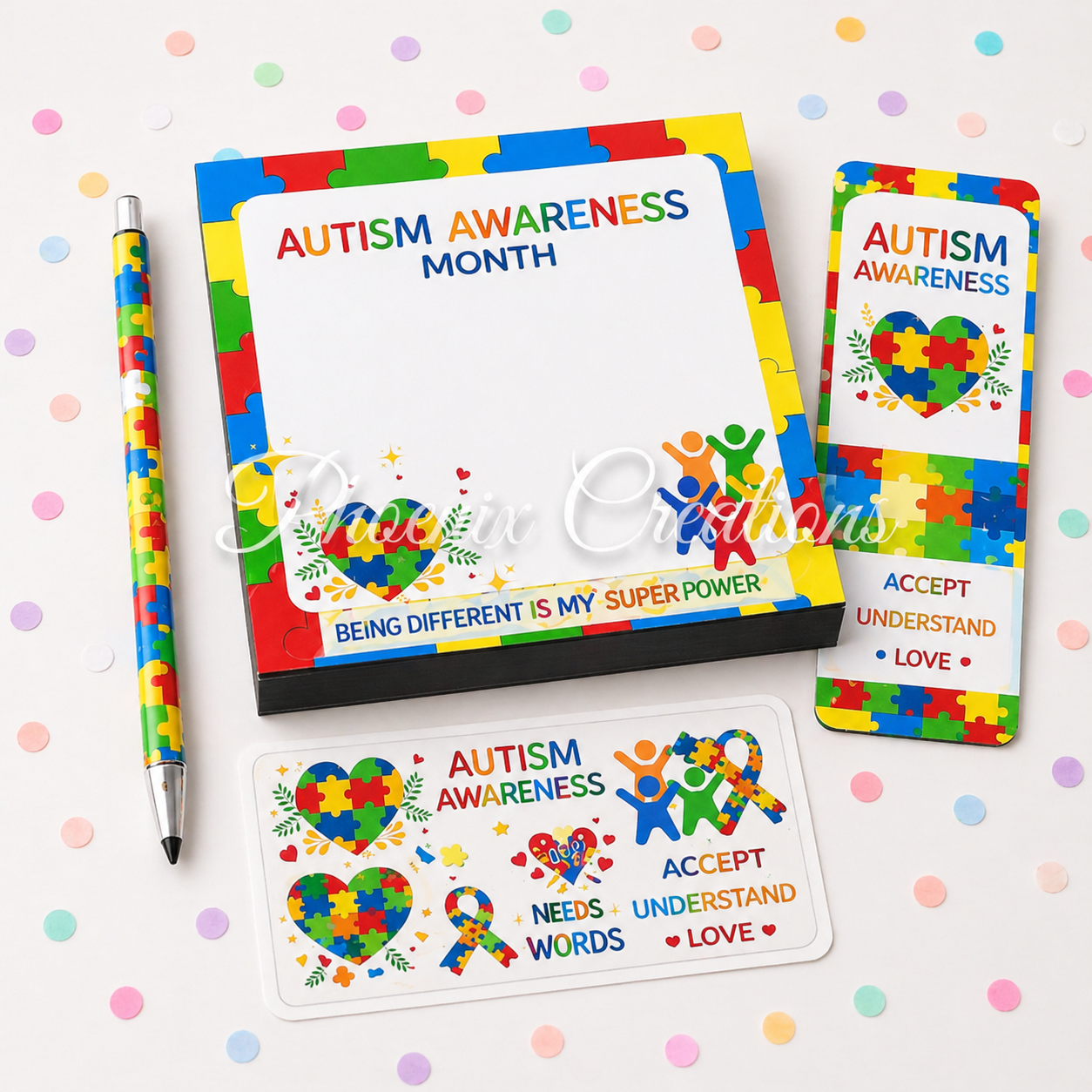 Autism Awareness Stationery Set