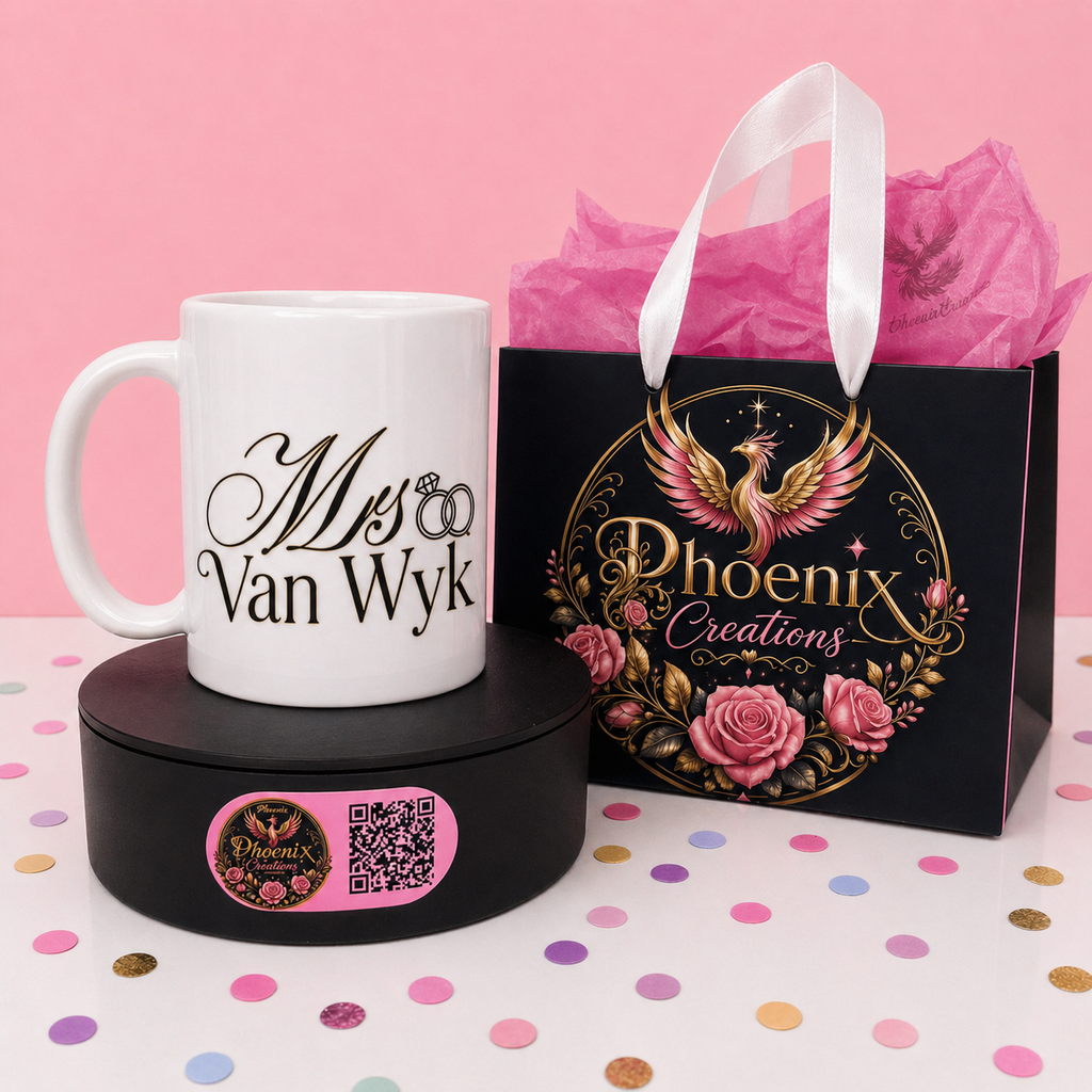 Elegant Personalised Bridal Mug Gift