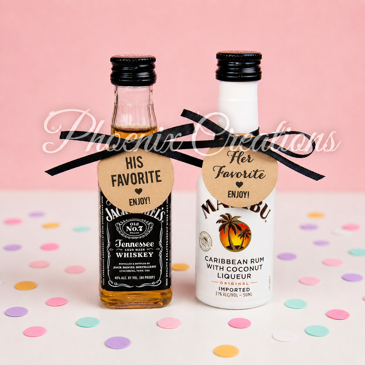 Personalised Tot Bottle Favours
