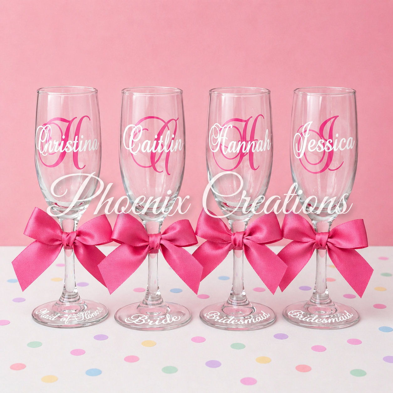 “Sip in Style” Personalised Flutes