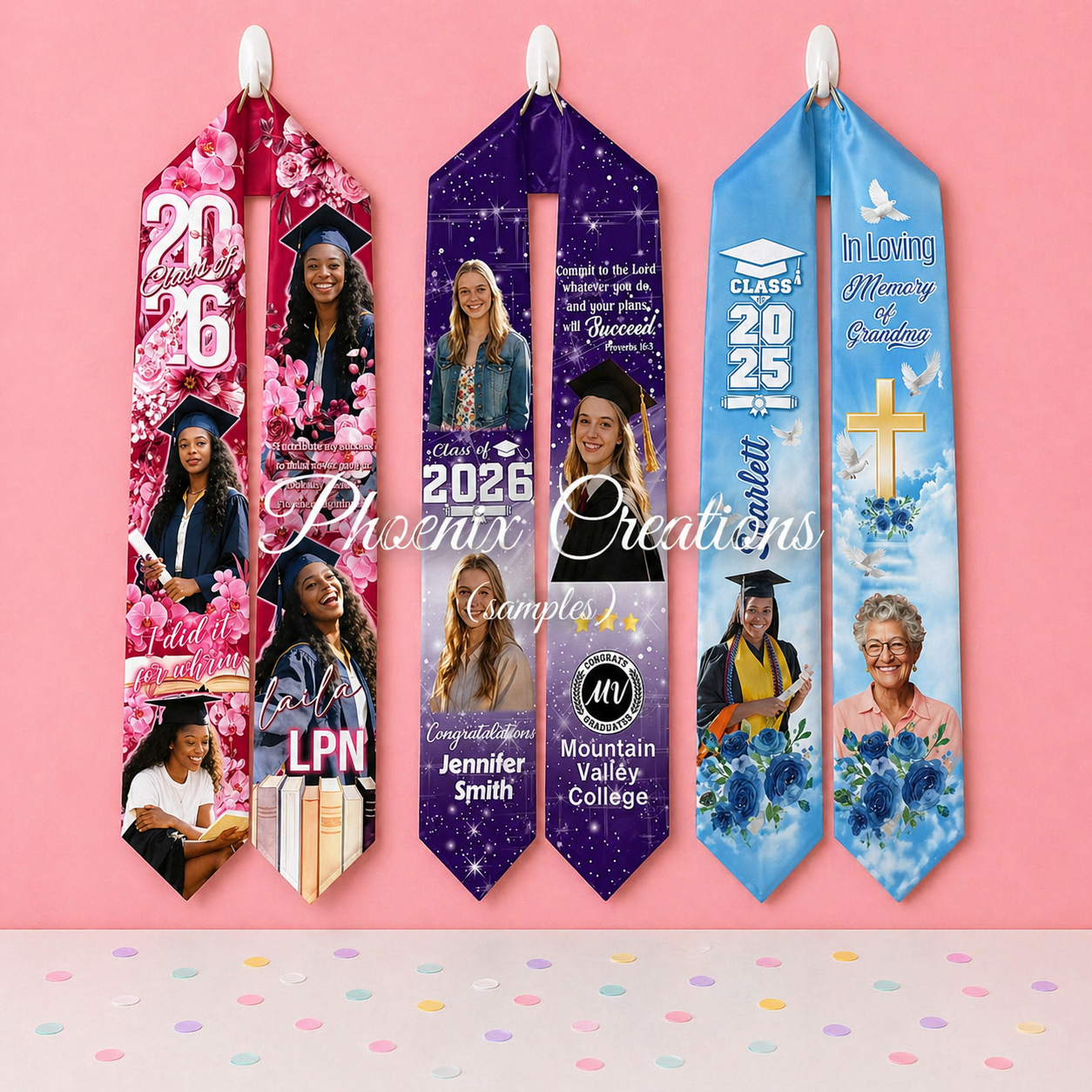 Custom School Graduation Stole